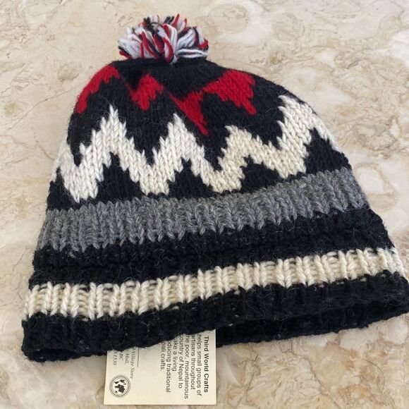 NWT 100% Wool Traditional Nepali Toque Made in Nepal Unisex - Picture 4 of 8